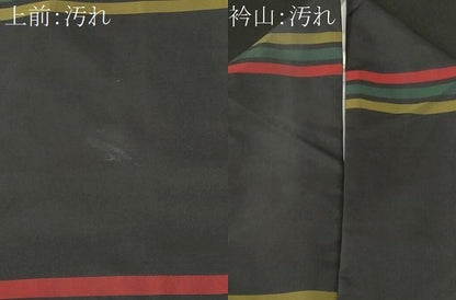 平和屋着物■本場染大島紬　横段文　正絹　逸品　CABI7790ev