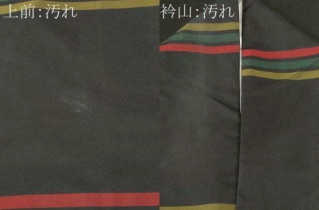 平和屋着物■本場染大島紬　横段文　正絹　逸品　CABI7790ev