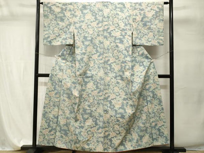 平和屋着物■上質な紬　枝花鳥文　正絹　逸品　CABI7795ev