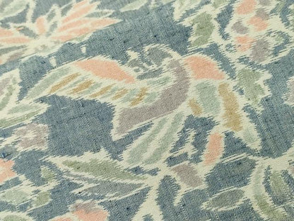 平和屋着物■上質な紬　枝花鳥文　正絹　逸品　CABI7795ev