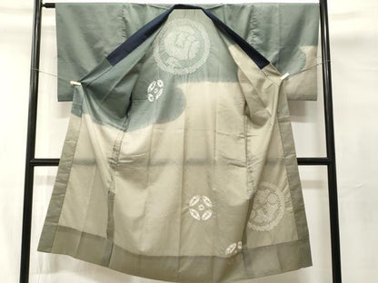 平和屋着物■男性　長襦袢　無双仕立て　絞り　打ち出の小槌　洗える着物　CABI7797ev
