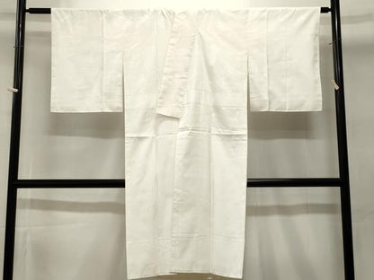 平和屋着物■長襦袢　袷　亀甲菊花地紋　白色　洗える着物　CABI7802ev