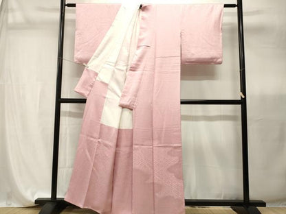 平和屋着物■豪華色留袖　七宝花地紋　虹色　正絹　逸品　CABI7823ev