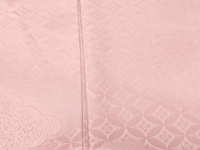 平和屋着物■豪華色留袖　七宝花地紋　虹色　正絹　逸品　CABI7823ev