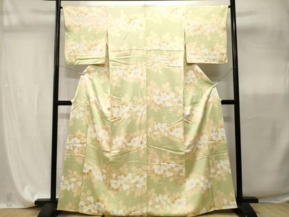 平和屋着物■上質な小紋　草花文　正絹　逸品　CABI7827ev