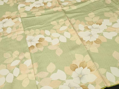 平和屋着物■上質な小紋　草花文　正絹　逸品　CABI7827ev