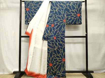 平和屋着物■上質な小紋　絞り　花尽くし文　正絹　逸品　CABI7829ev