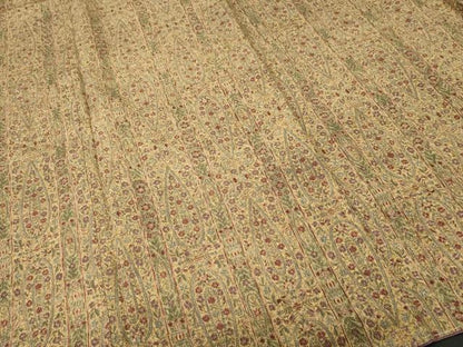 平和屋着物■上質な紬　幾何学花間道　正絹　逸品　CABI7832ev