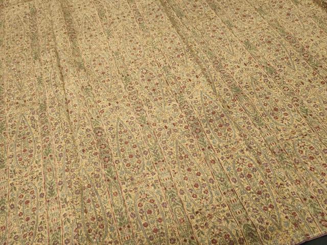 平和屋着物■上質な紬　幾何学花間道　正絹　逸品　CABI7832ev