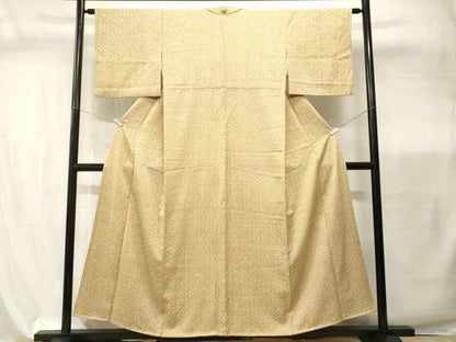 平和屋着物■上質な小紋　唐草花文　正絹　逸品　CABI7834ev
