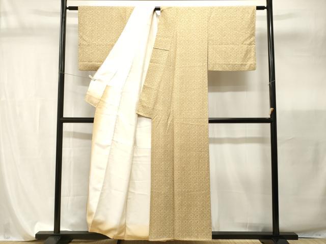 平和屋着物■上質な小紋　唐草花文　正絹　逸品　CABI7834ev