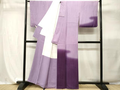 平和屋着物■訪問着　霞乱菊文　暈し染め　正絹　逸品　CABI7847ev