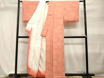 平和屋着物■上質な小紋　作家物　霞文　暈し染め　鬼しぼ縮緬　正絹　逸品　CABI7875ev