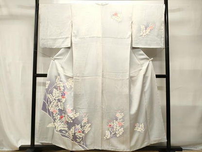 平和屋着物■訪問着　枝花文　暈し染め　正絹　逸品　CABI7896ev