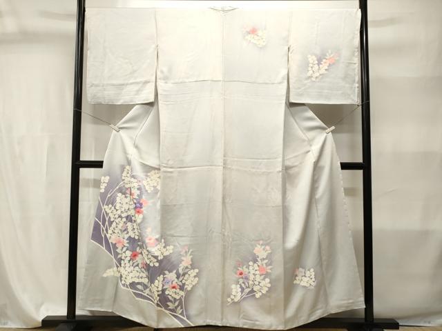 平和屋着物■訪問着　枝花文　暈し染め　正絹　逸品　CABI7896ev