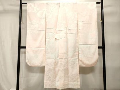平和屋着物■振袖用長襦袢　無双仕立て　紗綾形菊地紋　暈し染め　洗える着物　CABI7905ev