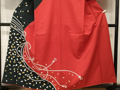 平和屋着物■訪問着　結び紐舞桜文　金彩　洗える着物　CABI7907ev