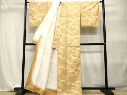 平和屋着物■小紋　雲取り青海波文　暈し染め　洗える着物　CABI7908ev