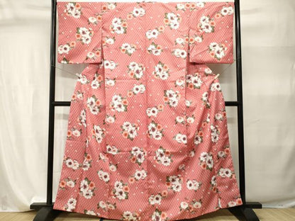 平和屋着物■小紋　矢羽舞花文　洗える着物　CABI7913ev
