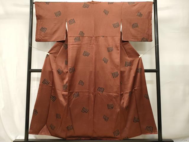 平和屋着物■上質な小紋　源氏香花文　金彩　正絹　逸品　CABI7941ev