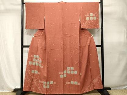 平和屋着物■訪問着　絞り　抽象文　さが美扱い　正絹　逸品　CABI7947ev