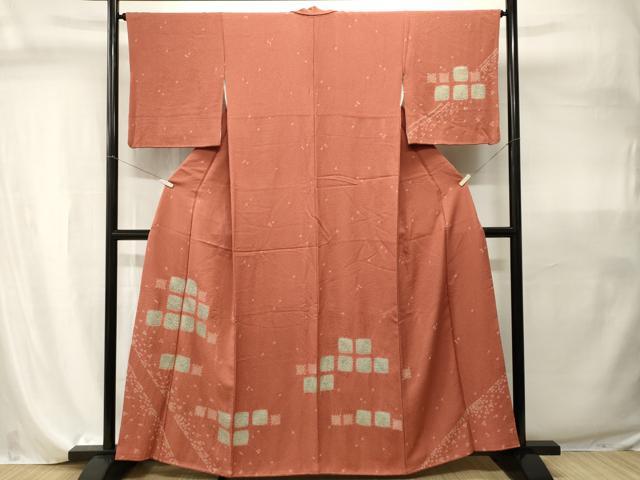 平和屋着物■訪問着　絞り　抽象文　さが美扱い　正絹　逸品　CABI7947ev