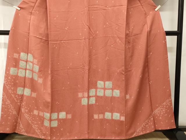 平和屋着物■訪問着　絞り　抽象文　さが美扱い　正絹　逸品　CABI7947ev