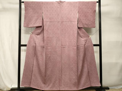 平和屋着物■大変加工の良い総絞り小紋　正絹　逸品　CABI7952ev