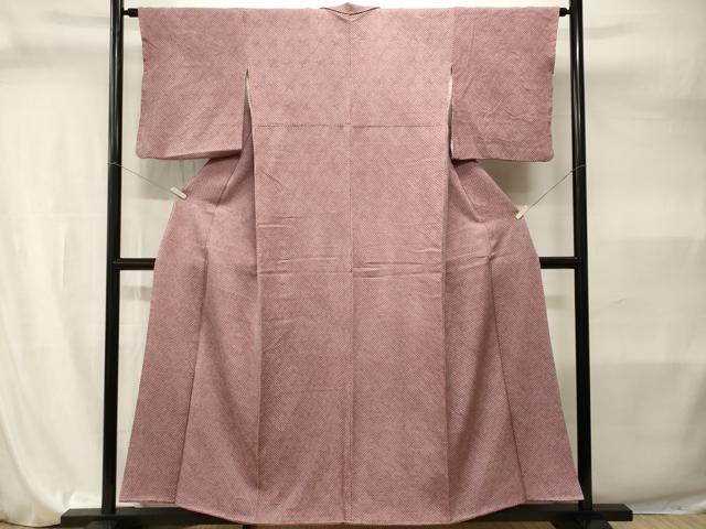 平和屋着物■大変加工の良い総絞り小紋　正絹　逸品　CABI7952ev