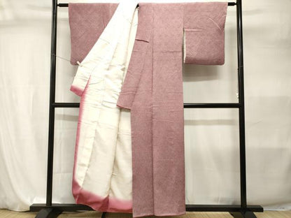 平和屋着物■大変加工の良い総絞り小紋　正絹　逸品　CABI7952ev