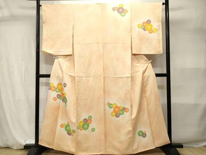 平和屋着物■訪問着　菊文　暈し染め　正絹　逸品　CABI7958ev