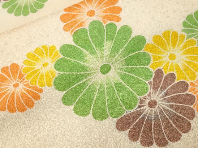 平和屋着物■訪問着　菊文　暈し染め　正絹　逸品　CABI7958ev