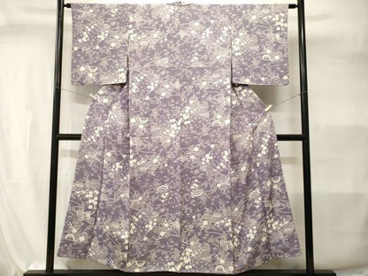 平和屋着物■上質な小紋　御所解文　正絹　逸品　CABI7961ev
