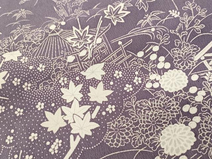 平和屋着物■上質な小紋　御所解文　正絹　逸品　CABI7961ev