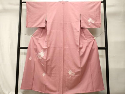 平和屋着物■訪問着　紬地　刺繍　文箱草花文　やまと誂製　正絹　逸品　CABI7965ev