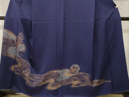 平和屋着物■訪問着　立波鏡裏花文　金彩　正絹　逸品　CABI7967ev