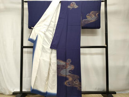 平和屋着物■訪問着　立波鏡裏花文　金彩　正絹　逸品　CABI7967ev