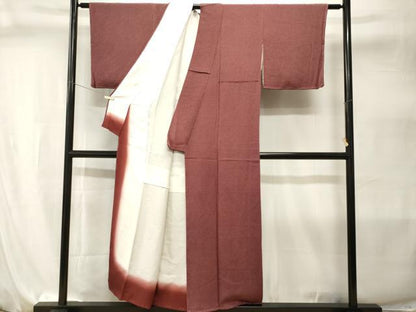 平和屋着物■江戸小紋　分銅繋ぎ　鬼しぼ縮緬　正絹　逸品　未使用　CABI7968ev