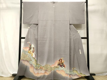 平和屋着物■豪華色留袖　作家物　薫染織　能　道長扇面花文　暈し染め　金彩　正絹　逸品　CABI7979ev