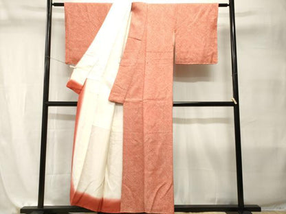 平和屋着物■大変加工の良い総絞り小紋　正絹　逸品　CABI7981ev