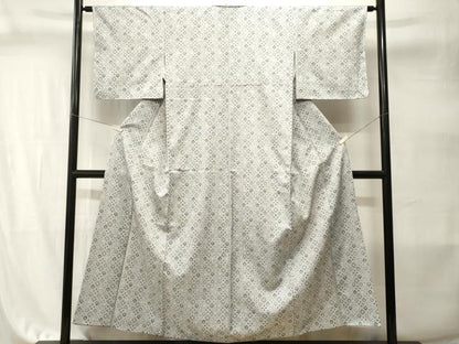 平和屋着物■小紋　菱花文　洗える着物　CABI7992ev