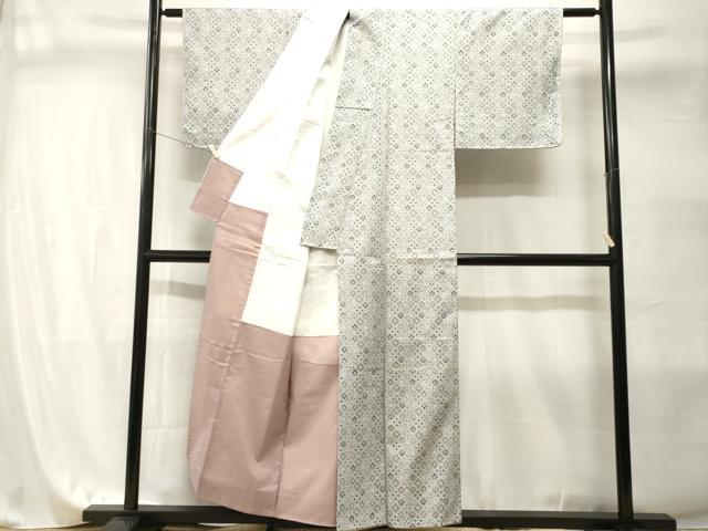 平和屋着物■小紋　菱花文　洗える着物　CABI7992ev