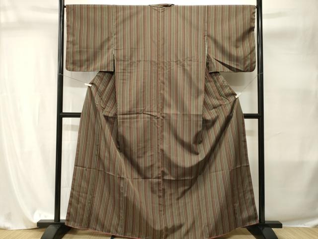 平和屋着物■小紋　縞　洗える着物　CABI7996ev