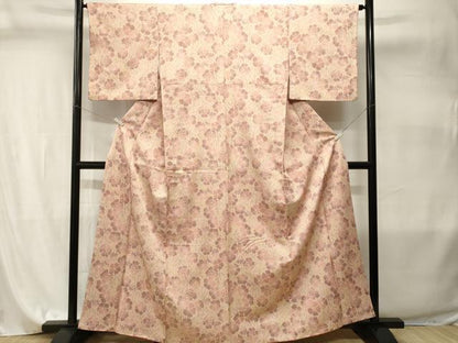 平和屋着物■小紋　枝花文　洗える着物　CABI8000ev