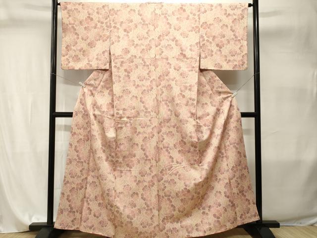 平和屋着物■小紋　枝花文　洗える着物　CABI8000ev