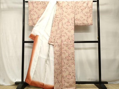 平和屋着物■小紋　枝花文　洗える着物　CABI8000ev
