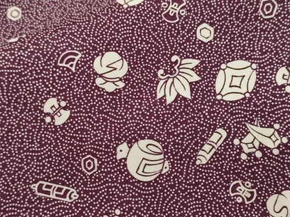 平和屋着物■江戸小紋　宝尽し文　洗える着物　CABI8001ev