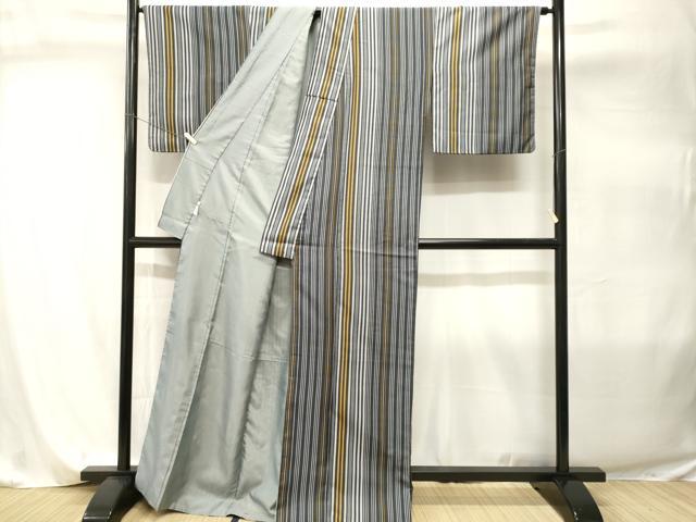 平和屋着物■小紋　縞　洗える着物　CABI8005ev