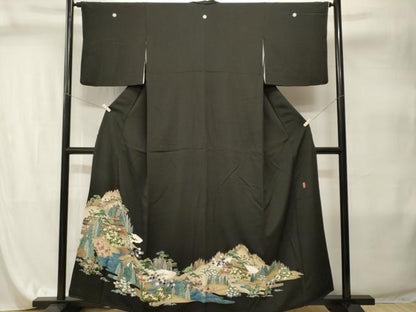 平和屋着物■豪華黒留袖　作家物　御所解文　金彩　正絹　逸品　CABI8009ev