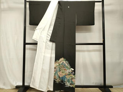 平和屋着物■豪華黒留袖　作家物　御所解文　金彩　正絹　逸品　CABI8009ev